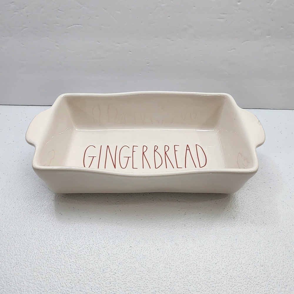 Rae Dunn Artisan Collection By Magenta  Loaf Pan "GINGERBREAD"